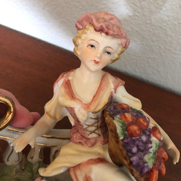 Hollywood Regency 1950s Japan Rococo Figural Candle Holders for Tapers - Picture 9 of 9